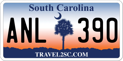 SC license plate ANL390