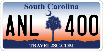 SC license plate ANL400