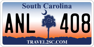 SC license plate ANL408