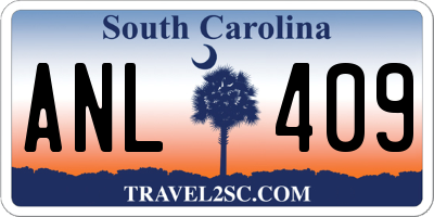 SC license plate ANL409