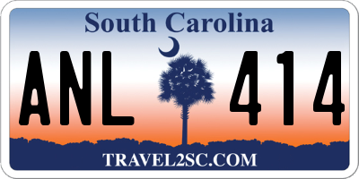 SC license plate ANL414