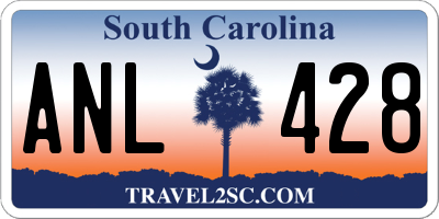 SC license plate ANL428