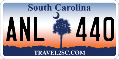 SC license plate ANL440