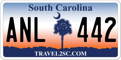 SC license plate ANL442