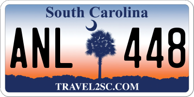 SC license plate ANL448