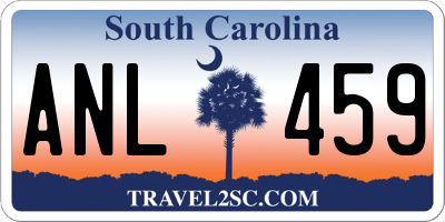 SC license plate ANL459