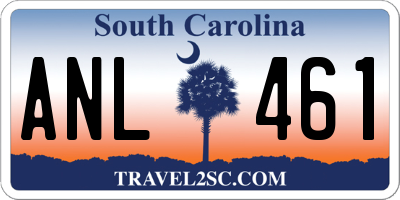 SC license plate ANL461