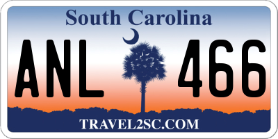 SC license plate ANL466