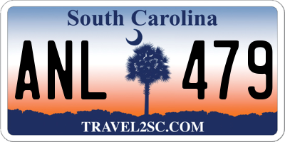 SC license plate ANL479