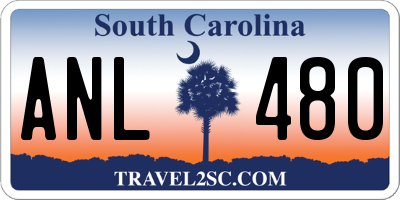 SC license plate ANL480