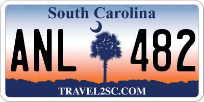 SC license plate ANL482