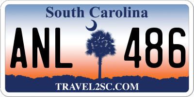 SC license plate ANL486
