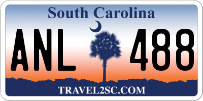 SC license plate ANL488