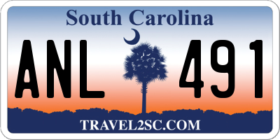 SC license plate ANL491