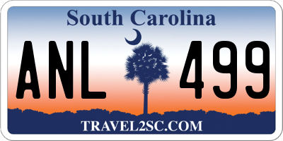 SC license plate ANL499