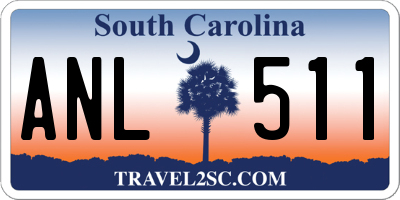 SC license plate ANL511