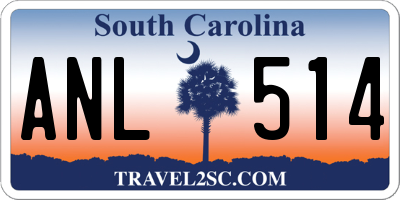 SC license plate ANL514