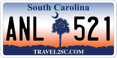 SC license plate ANL521