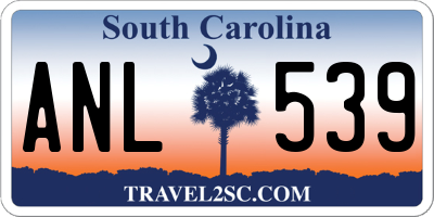 SC license plate ANL539