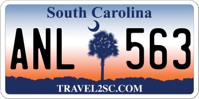 SC license plate ANL563