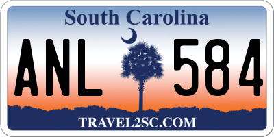 SC license plate ANL584