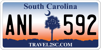 SC license plate ANL592