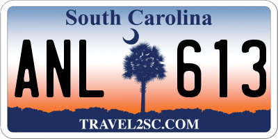 SC license plate ANL613