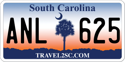 SC license plate ANL625