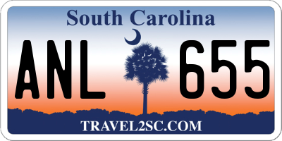 SC license plate ANL655