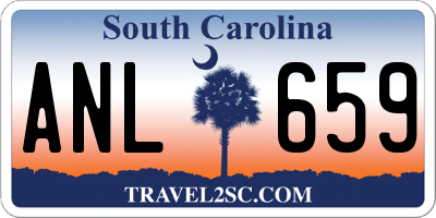 SC license plate ANL659