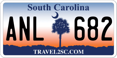 SC license plate ANL682