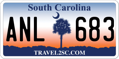 SC license plate ANL683