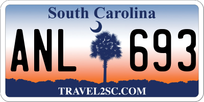 SC license plate ANL693
