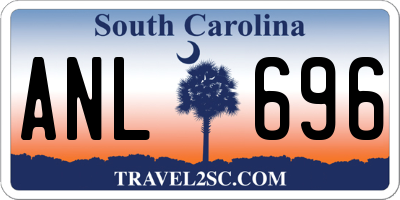 SC license plate ANL696