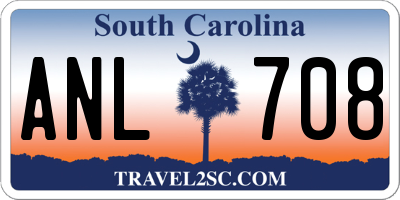 SC license plate ANL708