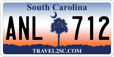 SC license plate ANL712