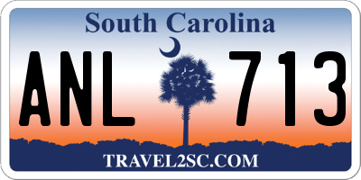 SC license plate ANL713