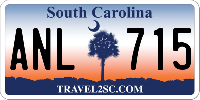 SC license plate ANL715
