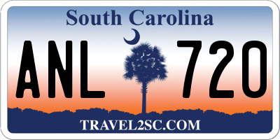 SC license plate ANL720