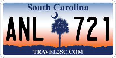 SC license plate ANL721
