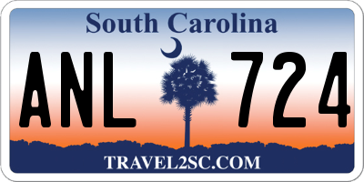 SC license plate ANL724