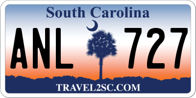 SC license plate ANL727