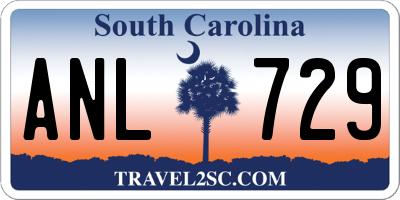 SC license plate ANL729