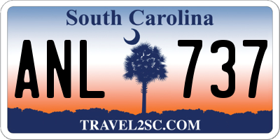 SC license plate ANL737