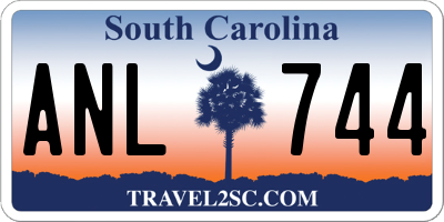 SC license plate ANL744