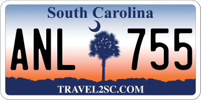 SC license plate ANL755