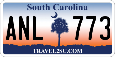 SC license plate ANL773