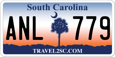 SC license plate ANL779