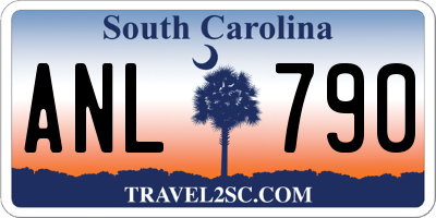 SC license plate ANL790