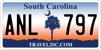 SC license plate ANL797